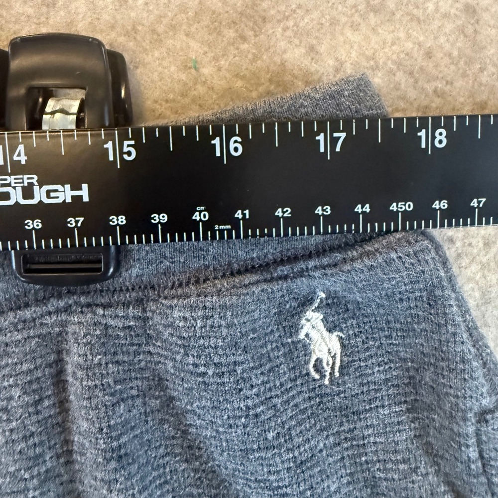 Polo Ralph Lauren Sweatpants Mens XL Waffle Knit Jogger Grey Cotton Drawstring - Picture 6 of 10